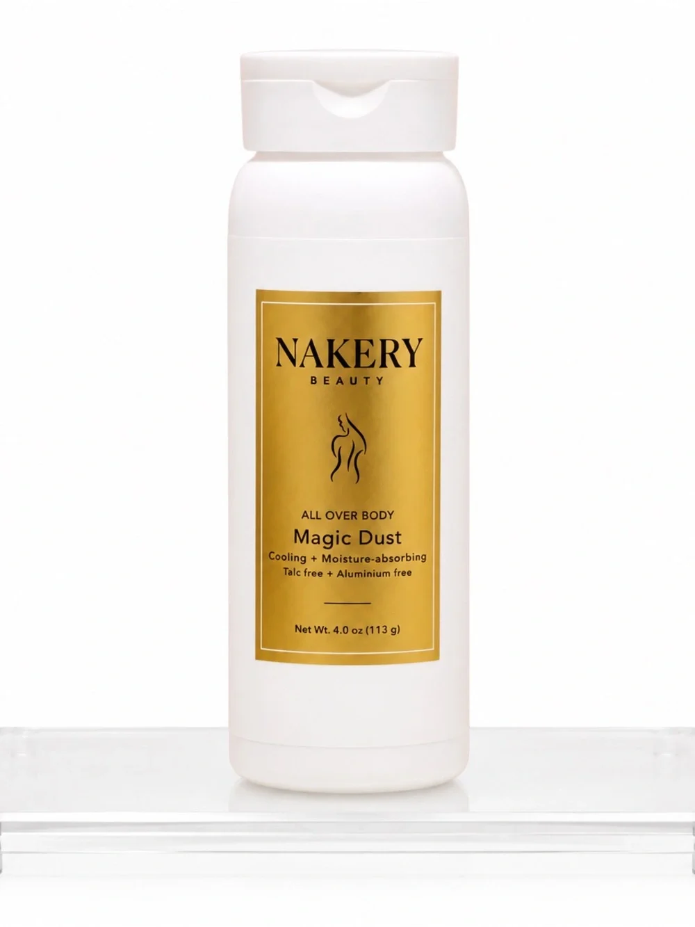 Nakery Beauty Magic Dust All Over Body Powder - White & Gold